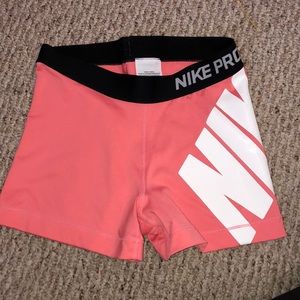 Pink Nike Pro Shorts